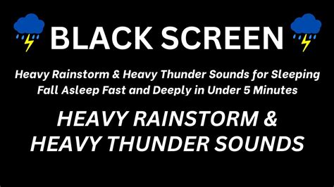 Heavy Rainstorm And Heavy Thunder Sounds For Sleeping Fall Asleep Fast