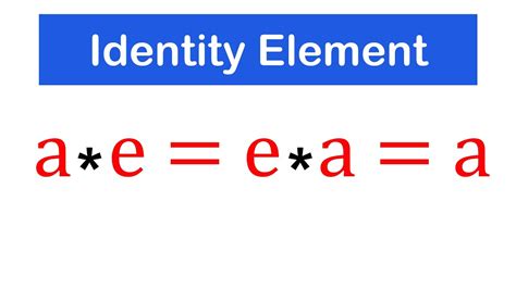 Find The Identity Element Of A Binary Operation With Solved Examples