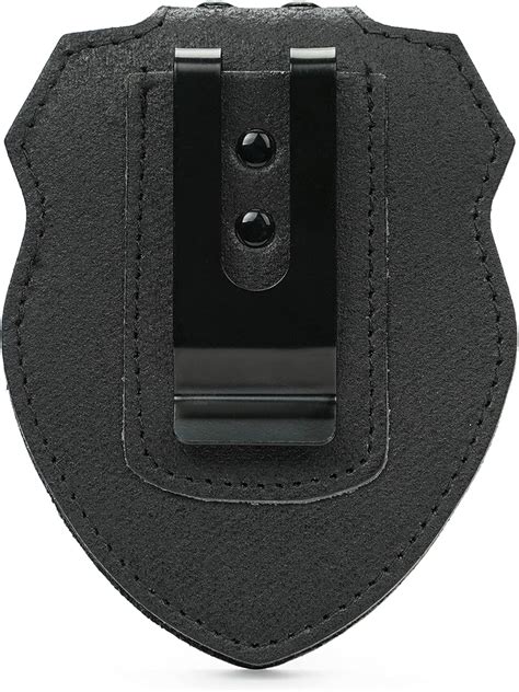 Buy Tytx Leather Police Badge Belt Clip Holder With Universal Round