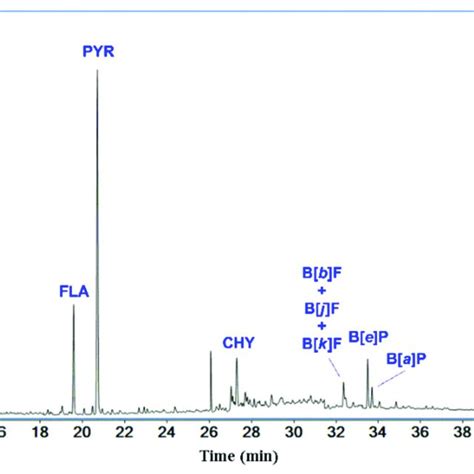 Sim Chromatogram Showing Identified Pahs Download Scientific Diagram