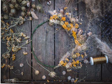 Blumenkranz Aus Trockenblumen Selber Binden Einfache Anleitung