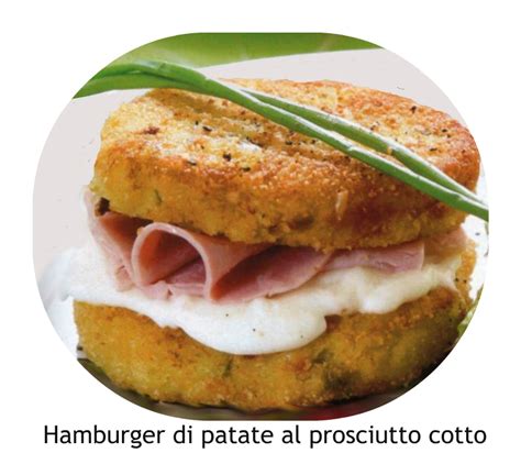 A C Hamburger Di Patate Al Prosciutto Cotto