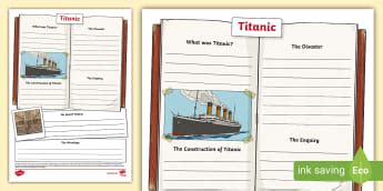 The Titanic Activities And Worksheets KS2 History Twinkl