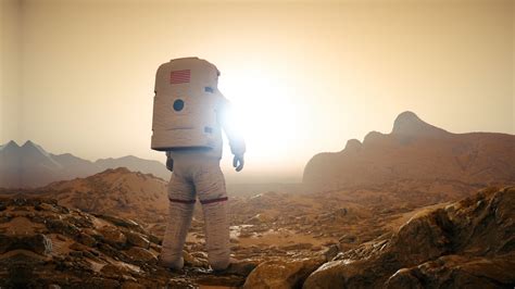 Astronaut Planet Mars - 3D Model Animated - PixelBoom