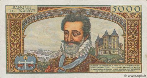 Nf Sur Francs Henri Iv France F B Billets