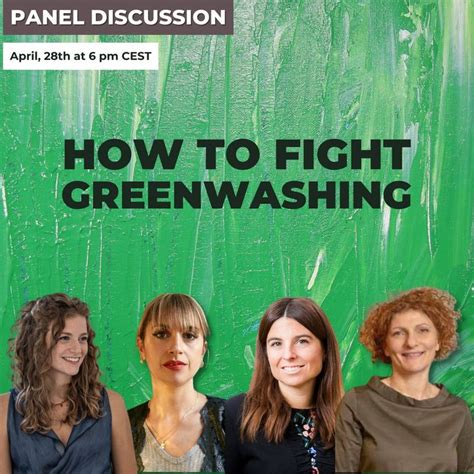 Panel Discussion How To Fight Greenwashing