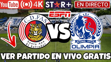 CD FAS VS CD OLIMPIA EN VIVO GRATIS DÓNDE VER LA COPA CENTROAMERICANA