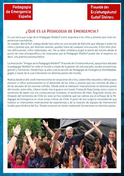 PDF Qué es la Pedagogia de Emergencia La Asociación Amigos de