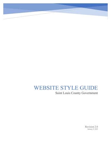 Website Style Guide By Stlcogov Issuu