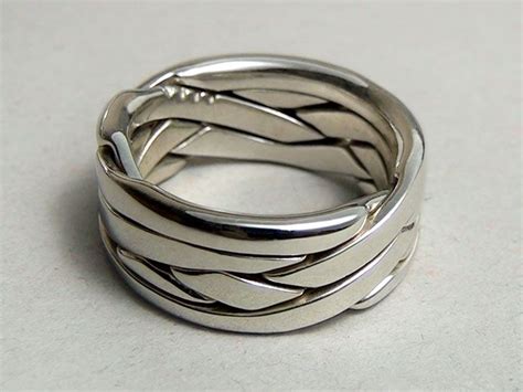 Unique Puzzle Rings By PuzzleRingMaker Puzzle Ring Silver Jewelry