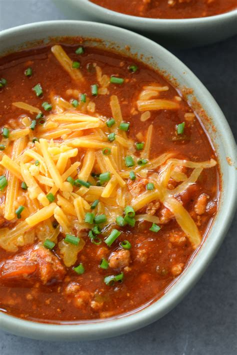 Instant Pot No Bean Chili Recipe Low Carb Maebells