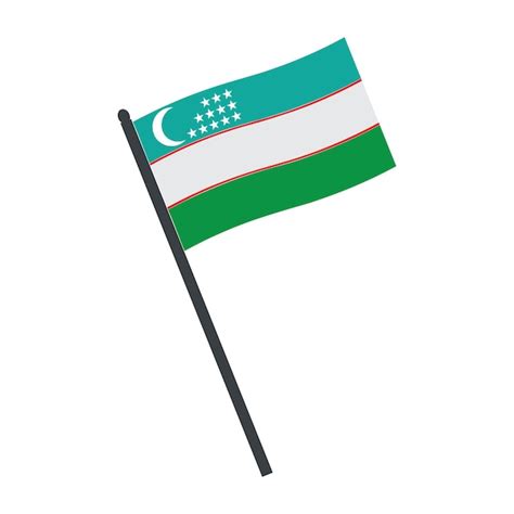 Premium Vector Usbekistan Flag Icon Vector Illustration Symbol Design