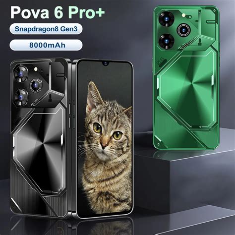 Smartphone Desbloqueado Pova 6 Pro Celular Tela HD Mem Ria M Xima 22GB