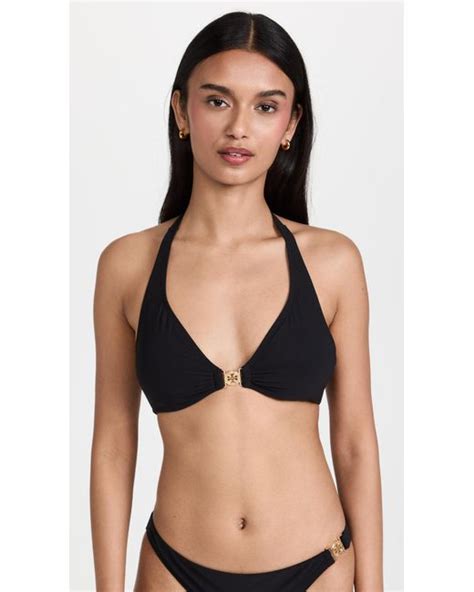 Tory Burch Miller Hipster Bikini Bottom In Black Lyst