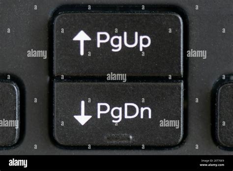 Up And Down Arrow Keys On A Laptop Keyboard Stock Photo Alamy