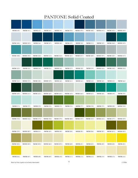 Pantone Solid Coated Chart Free Download