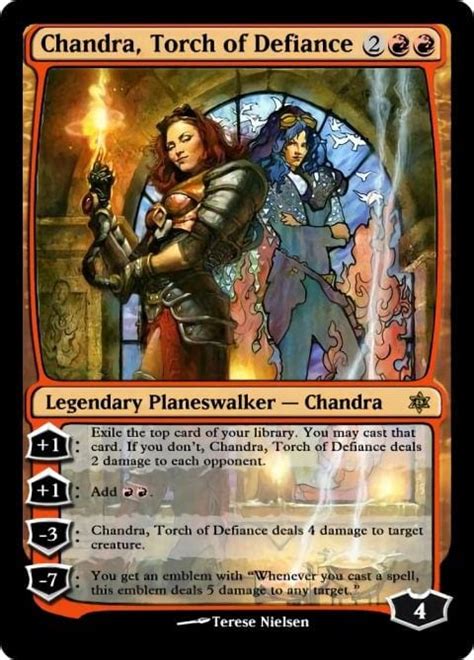 Chandra Torch Of Defiance Magic The Gathering Proxy Cards