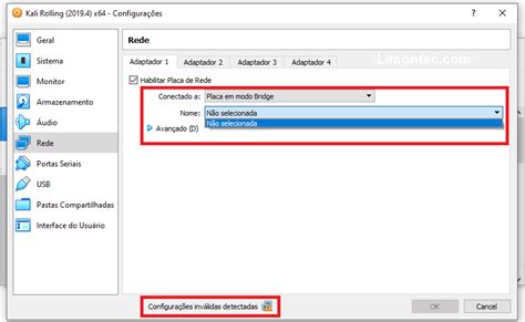 Resolvido Virtualbox Placa Em Modo Bridge N O Selecionada Limon Tec