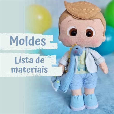 Moldes Boneco Pedro E Seu Amigo Dino Lenne Oliveira Hotmart