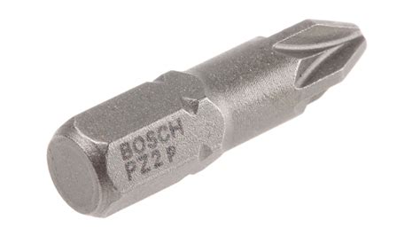 2607001558 | Bosch Pozidriv Screwdriver Bit, PZ2 Tip | RS