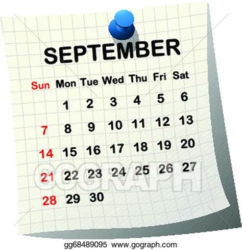 Download High Quality september clipart calendar Transparent PNG Images ...