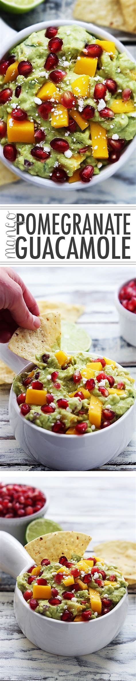 Mango Pomegranate Guacamole Creme De La Crumb Recipes Cooking Recipes Avocado Recipes