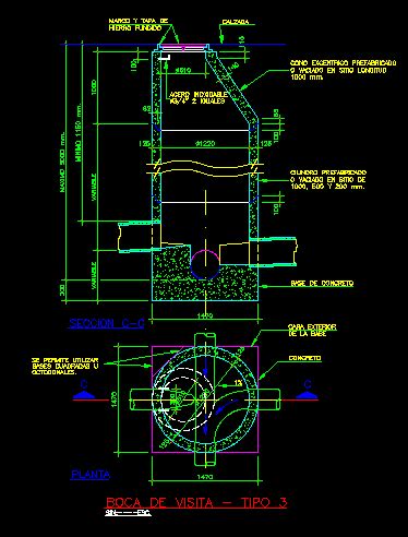 Manhole DWG Section For AutoCAD Designs CAD