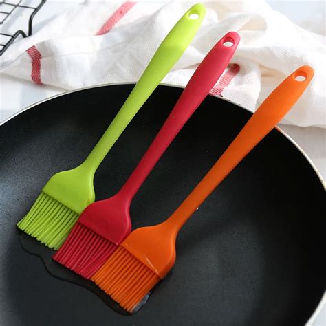 1pc 8 Inch Silicone Pastry Brush Multifunctional Oil Butter Basting