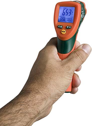 Extech 42512 Dual Laser Infrared Thermometer 1000 Degrees Celsius On