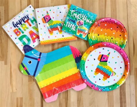 Fiesta Party Plates Fiesta Plates Fiesta Birthday Fiesta - Etsy