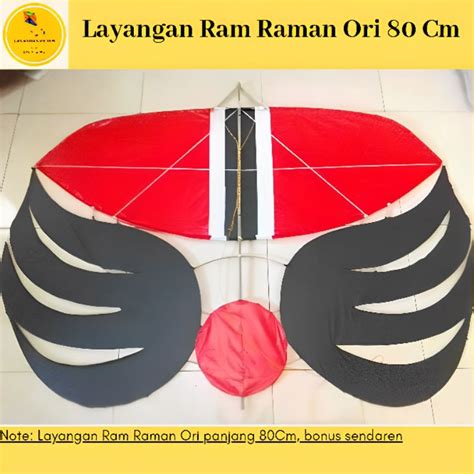 Jual Layangan Ram Raman Original 80Cm Bonus Sendaren Shopee Indonesia