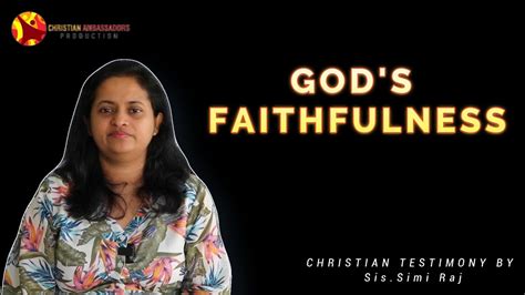 Gods Faithfulness Christian Testimony Youtube