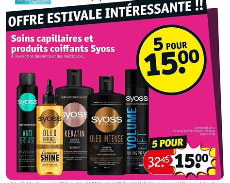 Promo Soins Capillaires Et Produits Coiffants Syoss Chez Kruidvat