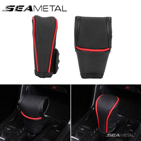 SEAMETAL Universal Leather Car Shift Knob Cover Protector Grip Covers