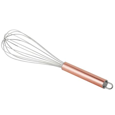 Batedor De Claras Fouet Manual Rose Gold Aço Inox 25 Cm Feira da