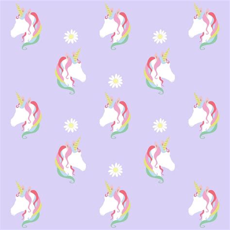 Imprim Motif Licorne Vecteur Premium