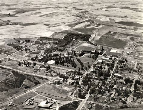 University of Idaho campuses, oblique aerial view. [3-4] | University ...