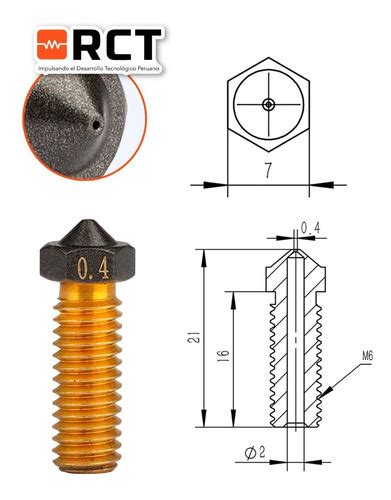 Boquilla Nozzle Volcano Artillery Sidewinder X Genius Cuotas Sin