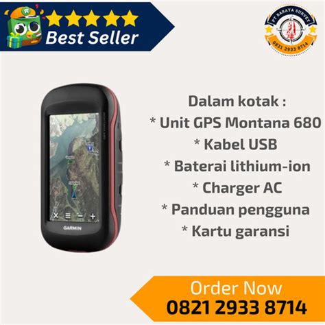 Jual GPS Garmin Montana 680 Bekas Lengkap Montana 680 Second