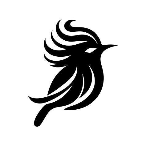 Vector illustration of bird silhouette facing right side in black color 37072864 Vector Art at ...