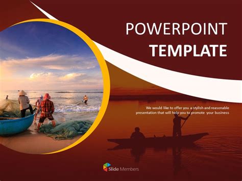 Powerpoint Template Free Download Fishermans Life