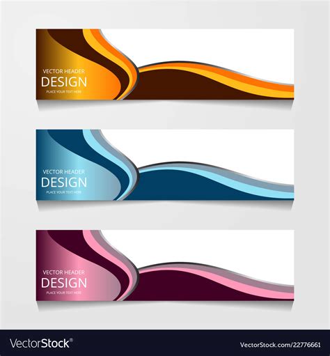 Abstract web banner design background or header Vector Image