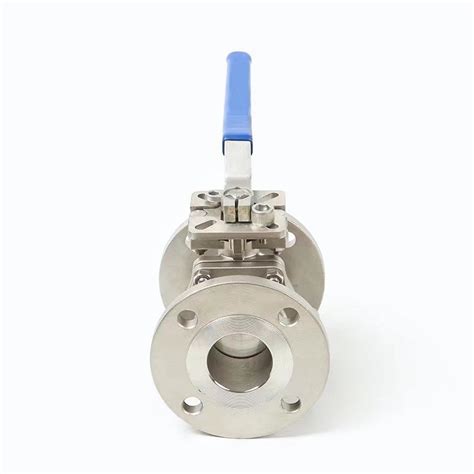 Gas Full Bore Din Pn16 Cf8 Cf8m With Iso5211 Mounted Pad 2pc Flange Floating Ball Valve China