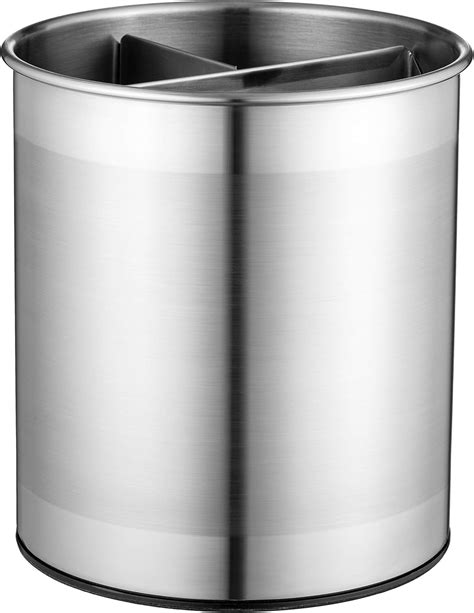 Extra Large Stainless Steel Kitchen Utensil Holder 360° Rotating Utensil Caddy