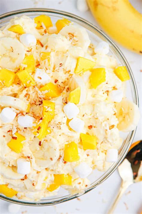 Mango Banana Marshmallow Fluff Salad Recipe Simply Stacie