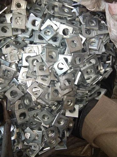 Zinc Plated SS304 Stainless Steel Square Taper Washer Thickness 2 5mm