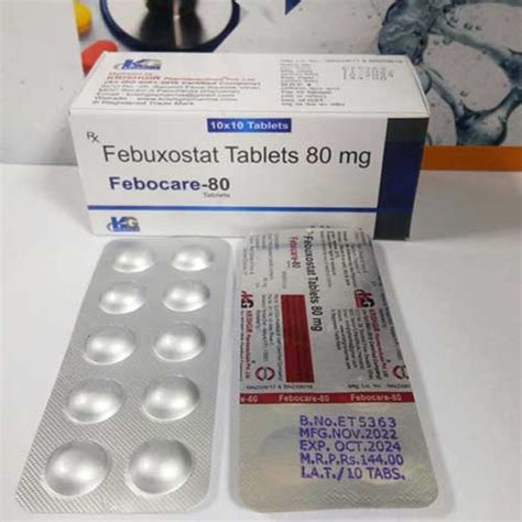 Febuxostat Mg Tablet At Rs Box In Panchkula Id