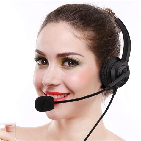 Faginey Telephone Headset Call Center Headphones Mute Function Call Center Usb Headset Noise