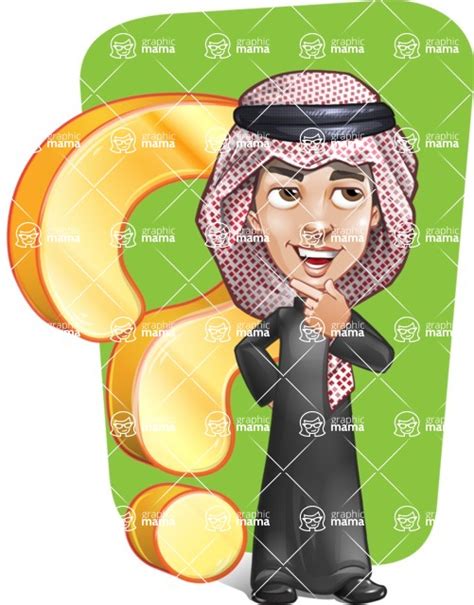 Young Muslim Man Cartoon Vector Character 112 Illustrations Shape 12 Graphicmama