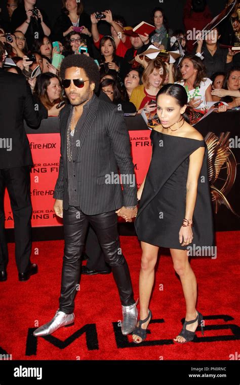 Lenny Kravitz Zoe Kravitz The Hunger Games Hi Res Stock Photography And